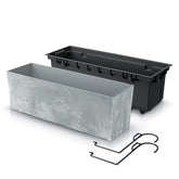 195x185x580 Vazonas gėlėms URBI CASE BETON EFFECT